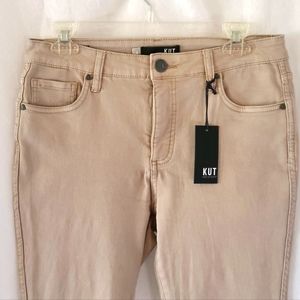 Kut From The Kloth Tan Connie Fab Ab Ankle Skinny Jeans Size 4